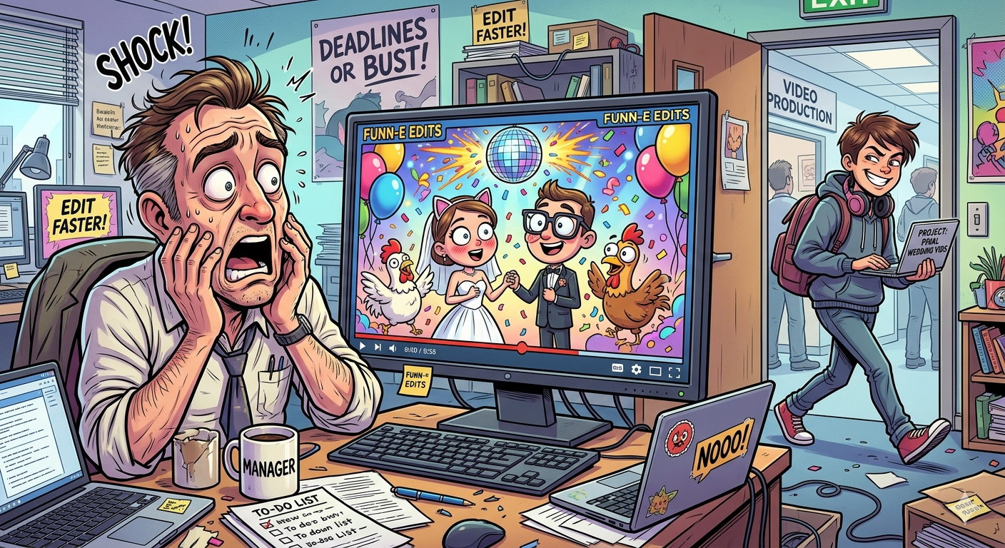 ജോലിയിൽ നിന്ന് പിരിച്ചുവിട്ടു; പ്രതികാരമായി ബോസിന്റെ മകളുടെ കല്യാണ വീഡിയോ എഡിറ്റ് ചെയ്ത് 'കോമഡി ഷോ' ആക്കി മാറ്റി യുവാവ്!