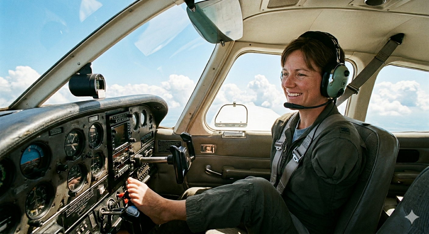 കൈകളില്ലാതെ വിമാനം പറത്തി ജെസീക്ക; ആകാശത്ത് ചരിത്രം കുറിച്ച് ലോകത്തിലെ ആദ്യ 'ആംലെസ്സ്' പൈലറ്റ്!