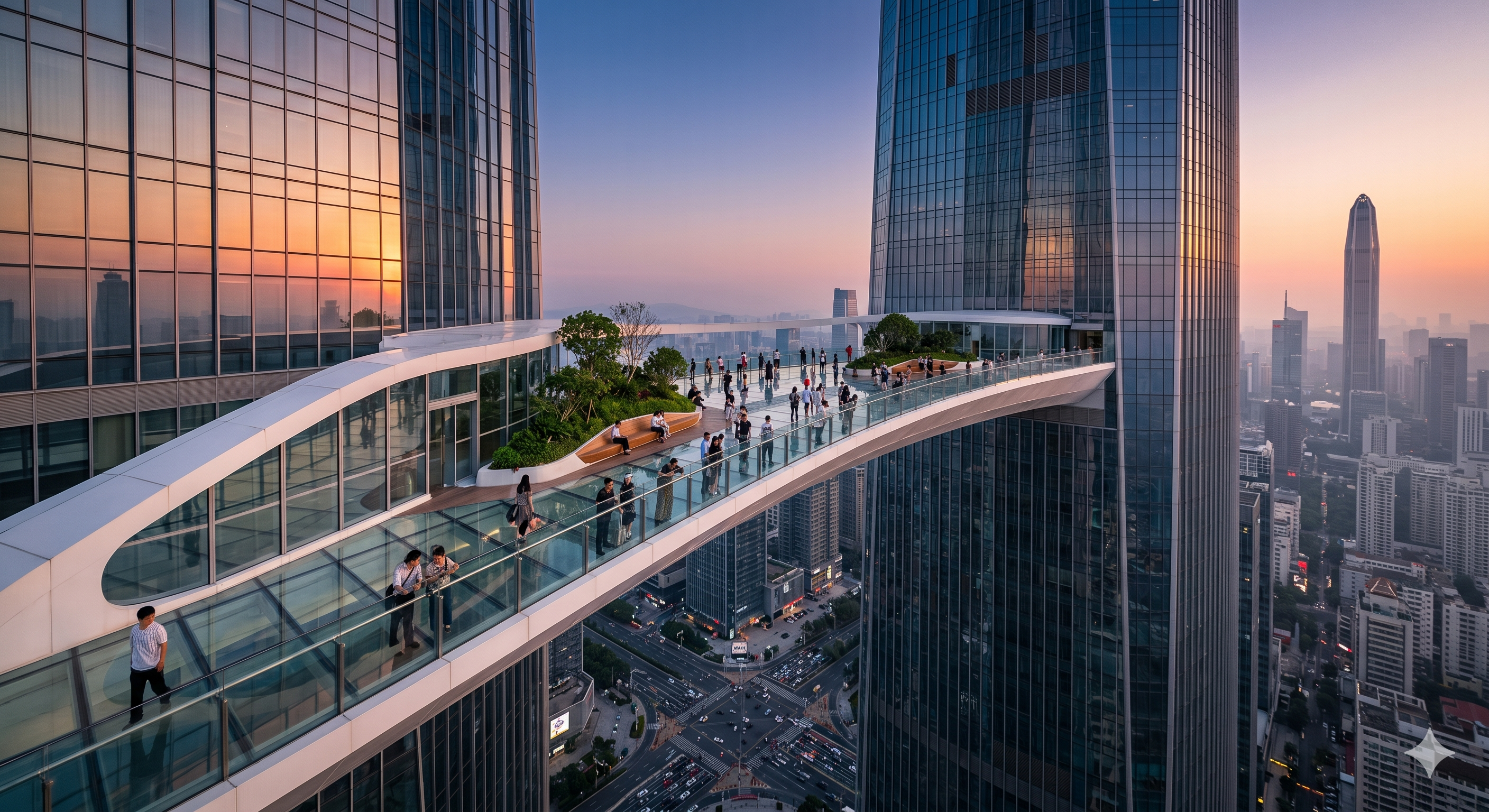 അന്തരീക്ഷത്തിൽ പൊങ്ങിക്കിടക്കുന്ന 'പാലം'! ചൈനയിലെ ഷാൻഷെൻ (Shenzhen) സ്കൈ ബ്രിഡ്ജ് (Sky Bridge) ലോകത്തെ അത്ഭുതപ്പെടുത്തുന്നു