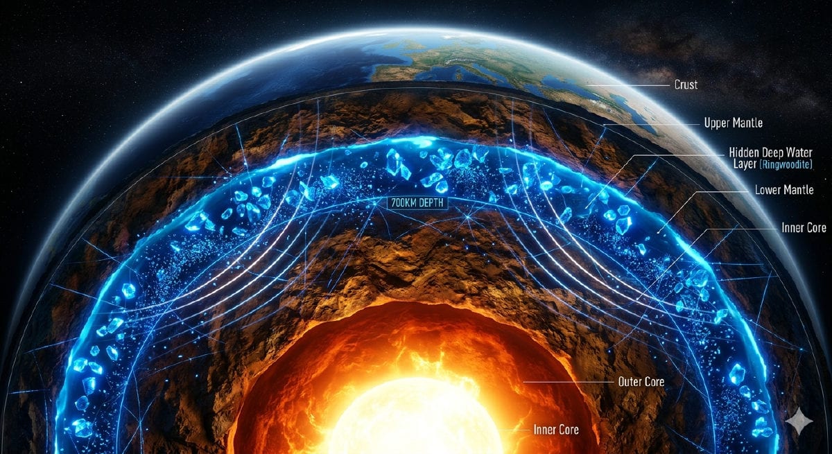 ഭൂമിക്കടിയിൽ ഒളിഞ്ഞിരിക്കുന്ന ഭീമൻ സമുദ്രം; ശാസ്ത്രലോകത്തെ ഞെട്ടിച്ച വിസ്മയ കണ്ടെത്തൽ!