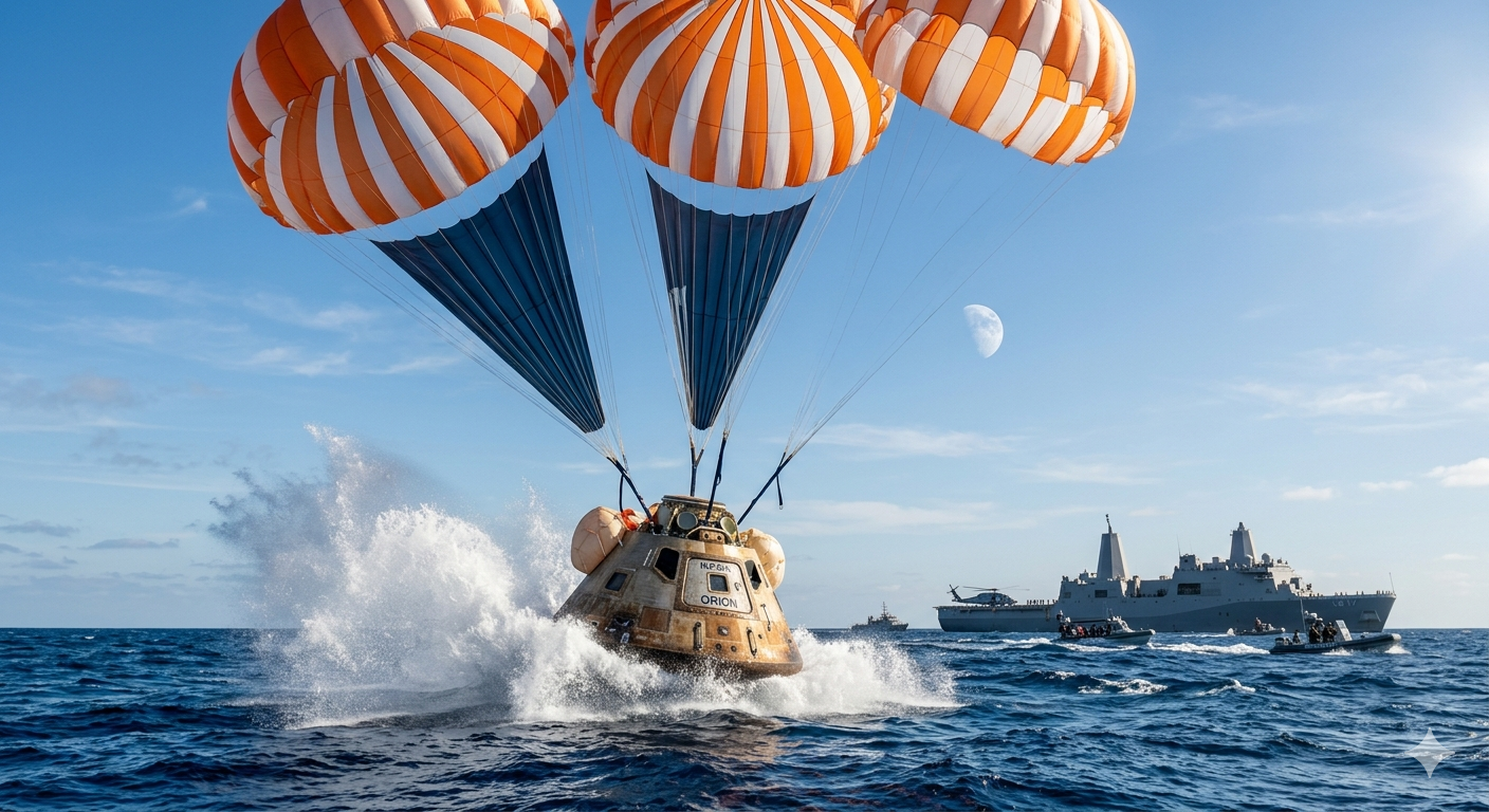 അരനൂറ്റാണ്ടിന് ശേഷം ചന്ദ്രനെ ചുറ്റി മനുഷ്യർ; നാസയുടെ 'ആർട്ടെമിസ് 2' ദൗത്യം വിജയകരമായി പൂർത്തിയായി!